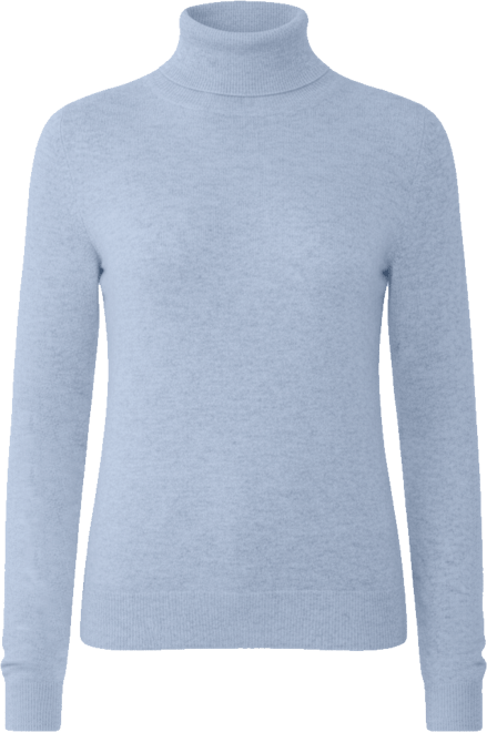 Women's 100% Pure Cashmere Long Sleeve Turtleneck Pullover Sweater