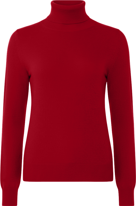 Women's 100% Pure Cashmere Long Sleeve Turtleneck Pullover Sweater