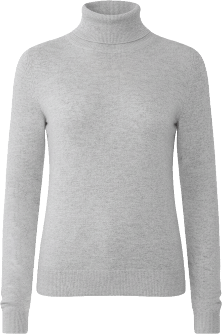 Women's 100% Pure Cashmere Long Sleeve Turtleneck Pullover Sweater