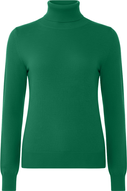 Women's 100% Pure Cashmere Long Sleeve Turtleneck Pullover Sweater