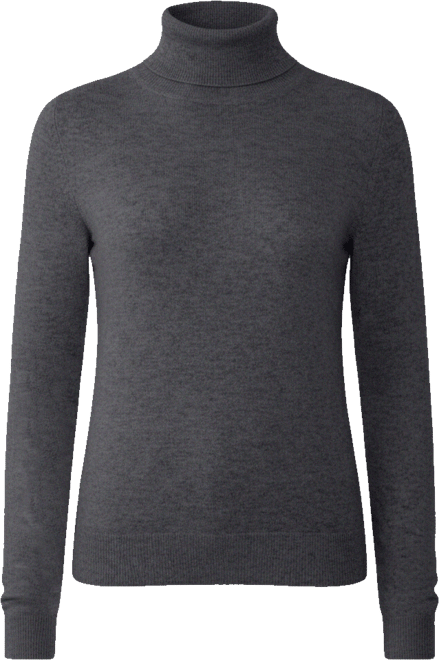 Women's 100% Pure Cashmere Long Sleeve Turtleneck Pullover Sweater