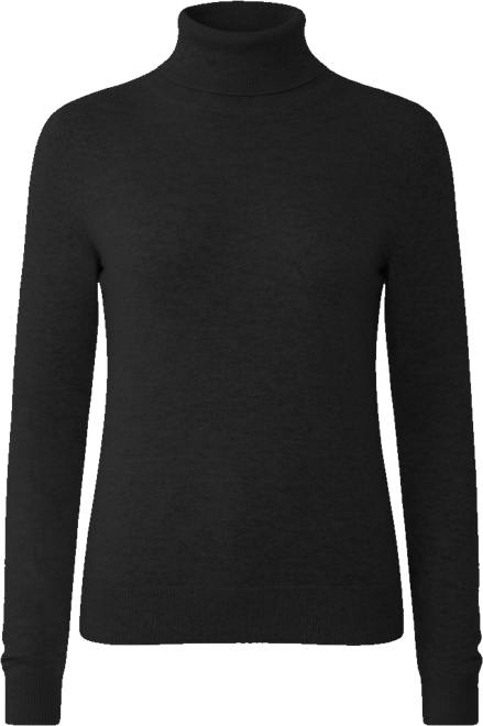 Women's 100% Pure Cashmere Long Sleeve Turtleneck Pullover Sweater