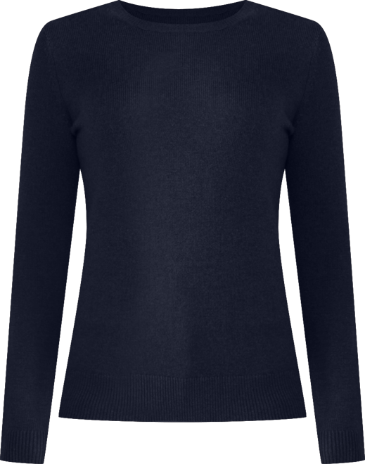 Women's 100% Pure Cashmere Long Sleeve Crew Neck Pullover Sweater