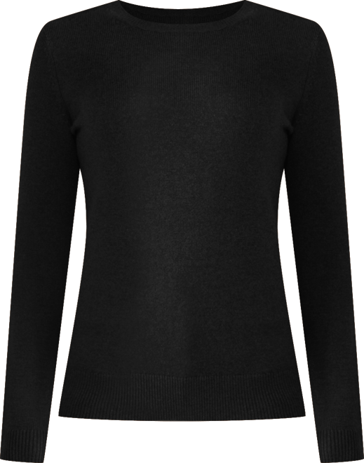 Women's 100% Pure Cashmere Long Sleeve Crew Neck Pullover Sweater