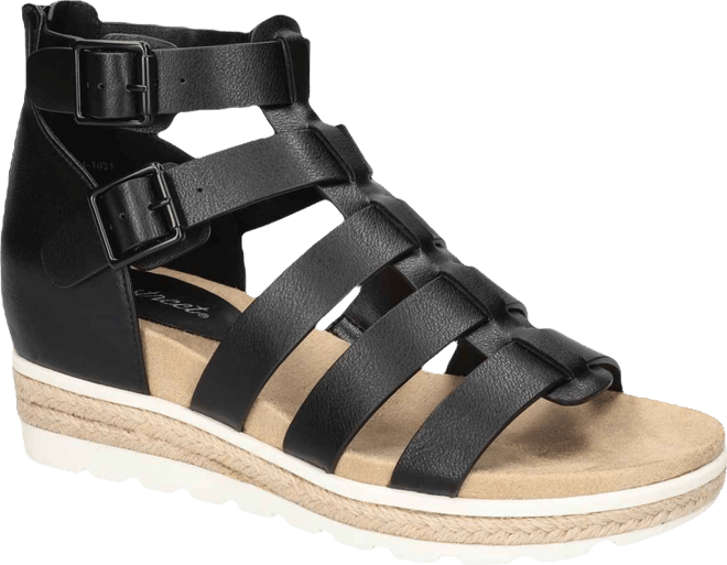 Women's Simone Zip Wedge Sandals