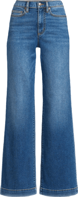 Women's Recover High Rise Wide Leg Blue Jeans