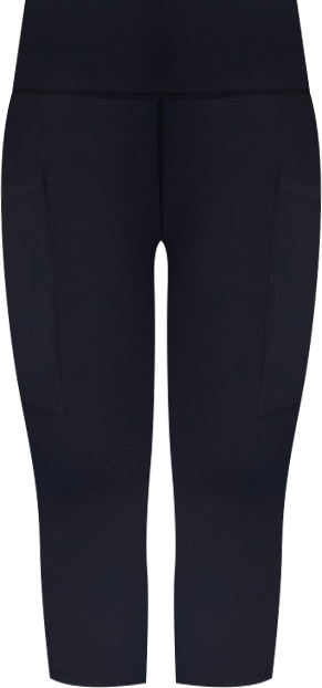 Women's Leakproof Activewear Cropped Leggings For Bladder Leaks and Periods