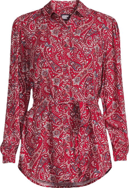 Women's Rayon Tie Waist Shirt