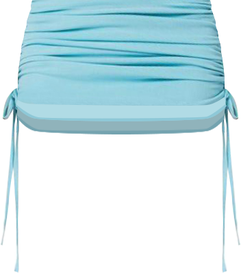 Women's Joy sheer mesh drawstring mini skirt