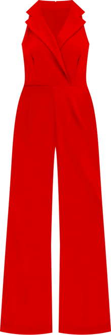 Women's Notched-Collar Jumpsuit