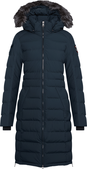 Women's Venice Long Puffer with Removable Faux Fur Trim