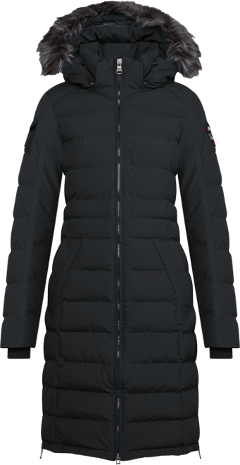 Women's Venice Long Puffer with Removable Faux Fur Trim