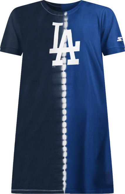 Women's  Navy, Royal Los Angeles Dodgers Ace Tie-Dye Sneaker Dress