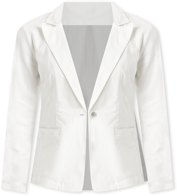 Women's Denim One-Button Blazer