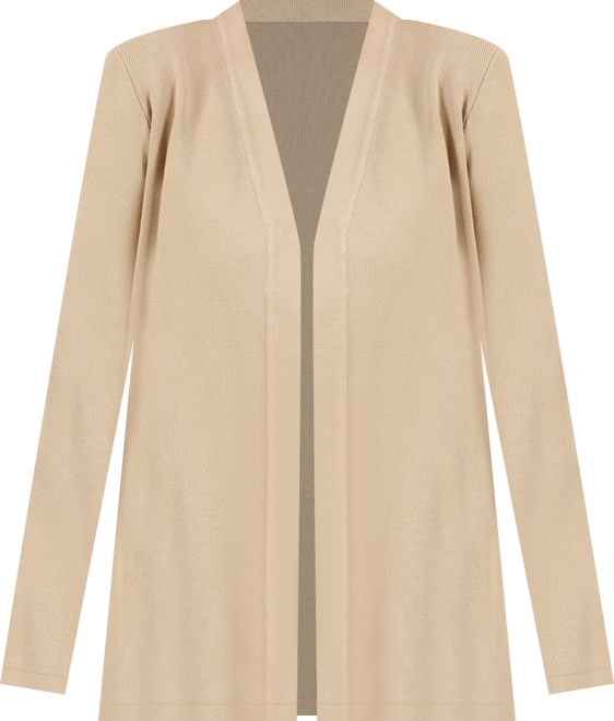 Ak Anne Klein Petite Newport Open-Front Cardigan