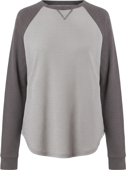 Women's Me Time oversized waffle top