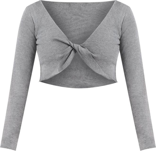 Women's Shrug with Faux Knot