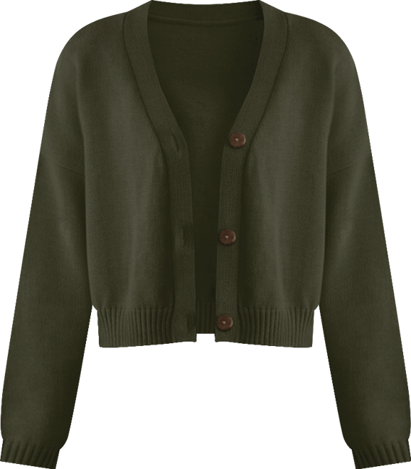 Women's Cotton Diana Crop Cardigan Sweater