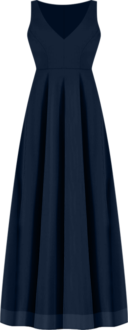 Women's Deep V-Neck Chiffon Maxi Dress