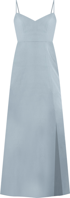 Women's Tie-Back Cutout Maxi Dress with Front Slit