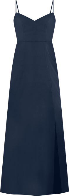 Women's Tie-Back Cutout Maxi Dress with Front Slit