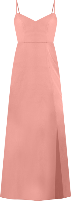 Women's Tie-Back Cutout Maxi Dress with Front Slit