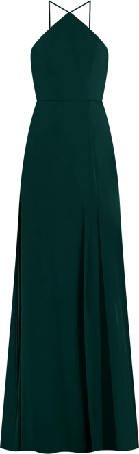 Womens Diamond Halter Maxi Dress with Adjustable Straps