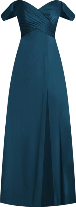 green emerald velvet dress Lily's Empire Waist White Formal Dress FIE6051 – Lily's Seaside Boutique main image 1