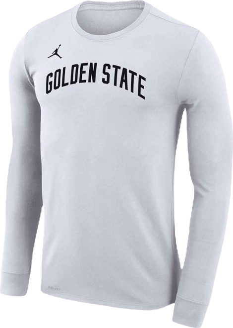 Men's and Women's  White Golden State Warriors Statement Edition Legend Performance Long Sleeve T-shirt