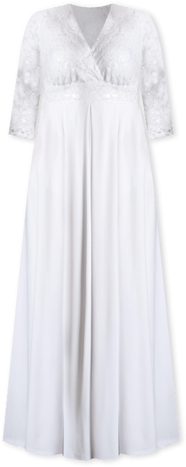 Women's Plus Size Starlight Sequined Wedding Gown