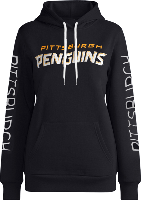 Women's  Black Pittsburgh Penguins Overtime Pullover Hoodie