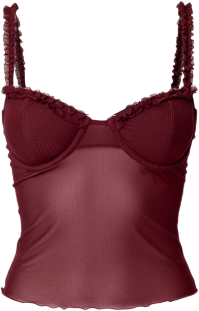 Womens Mercy Sheer Mesh Bra Top