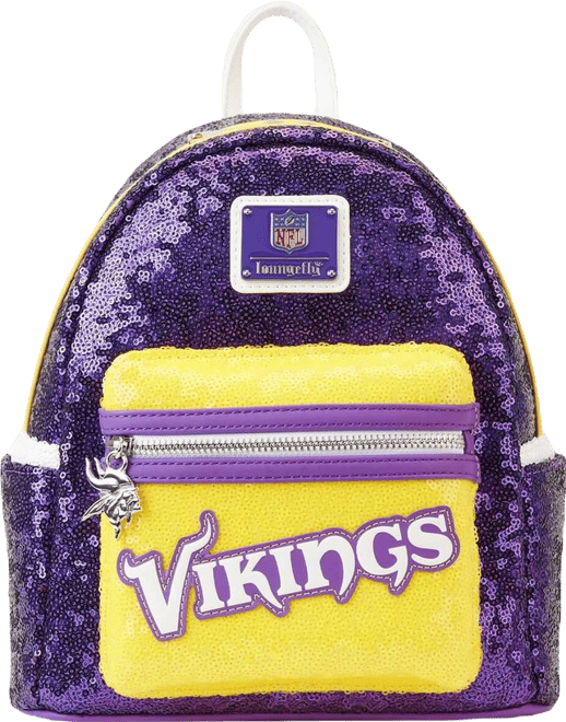 Men's and Women's  Minnesota Vikings Sequin Mini Backpack