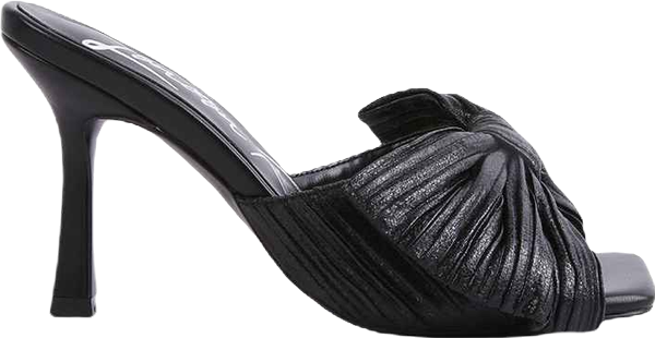 Womens Wonderbuz High Heeled Bow Slider Sandals