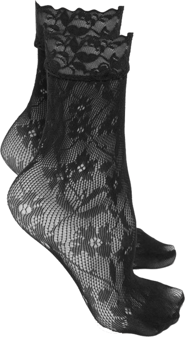 Women's Floral Fishnet Anklets