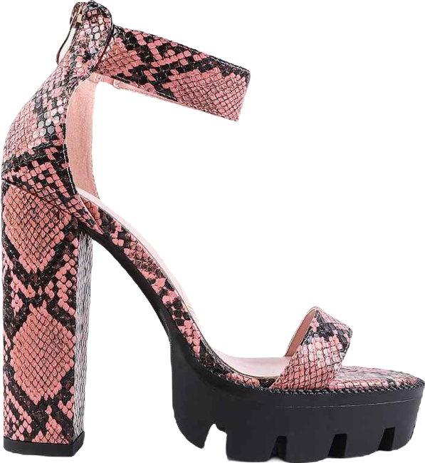 Rattle Chunky High Block Heel Sandals Women