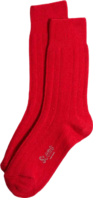 Women's Lux Italian Wool Cashmere Crew Socks