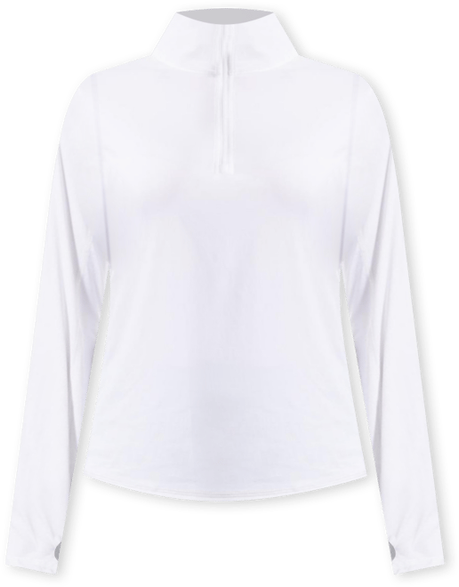 Women's Upf 50+ Sun Protective Relaxed Mock Zip Top
