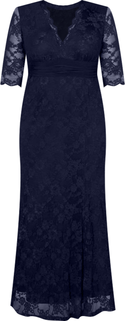 Women's Plus Size Screen Siren Lace Evening Gown