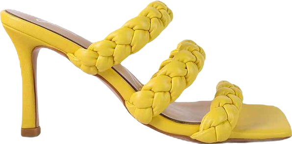 Womens High Bae Braided Strap Casual Heels Sandal