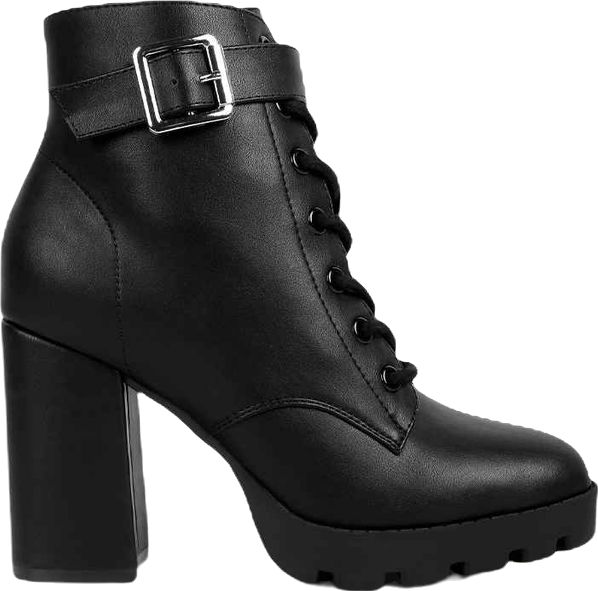 Womens grahams faux leather lace up boots