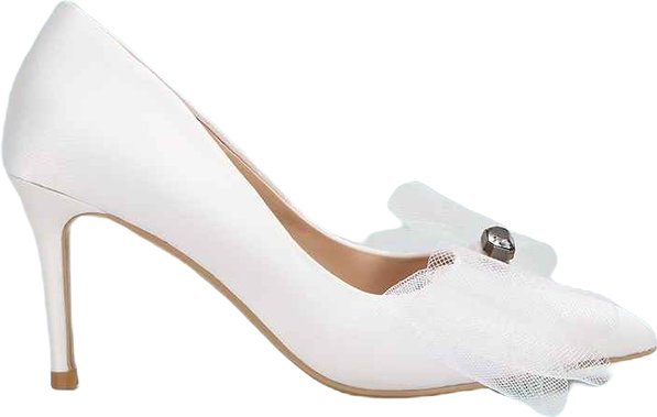 Women Odette Diamante Embellished Bow Stiletto Pumps