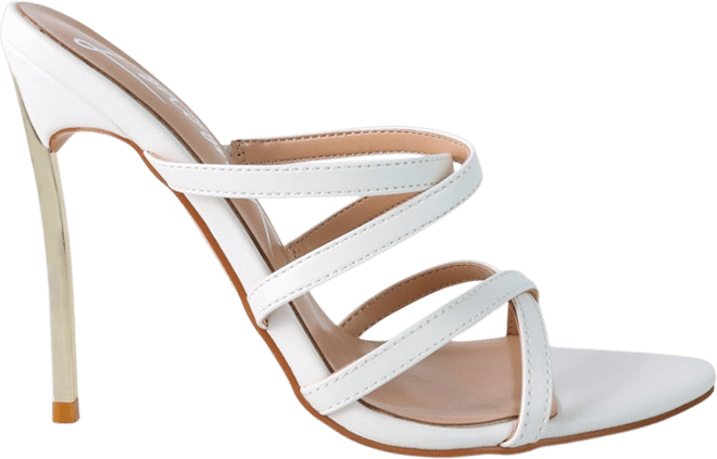 Womens Nightclub Ready Strappy Stiletto Heel Sandals