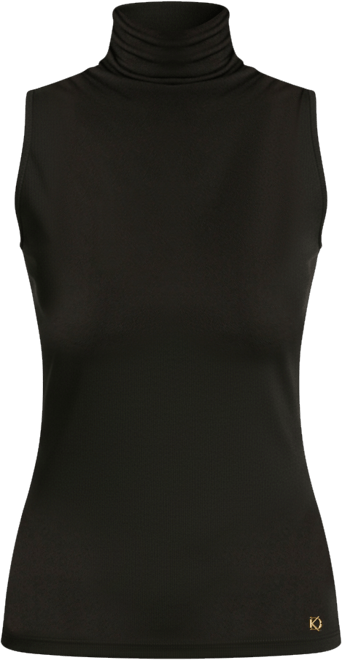 Donna Karan Women's Mock Neck Sleeveless Top