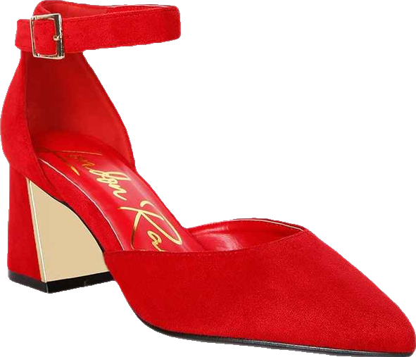 Rory Metallic Sling Detail Block Heel Sandals Women