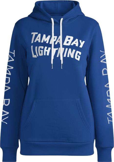 Women's  Blue Tampa Bay Lightning Overtime Pullover Hoodie