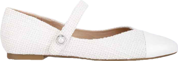 Albi Patent Toe Cap Tweed Mary Janes Women