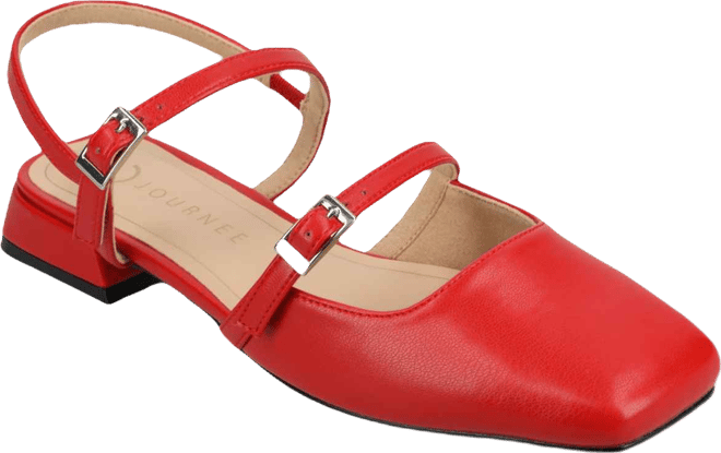 Women's Gretchenn Multi Strap Square Toe Mary Jane Flats