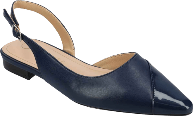 Women's Daphnne Slingback Pointed Cap Toe Flats