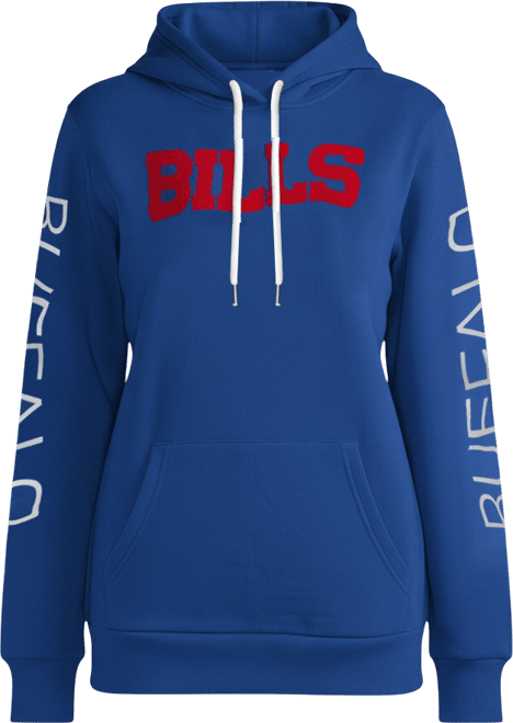Women's  Royal Buffalo Bills Extra Inning Pullover Hoodie
